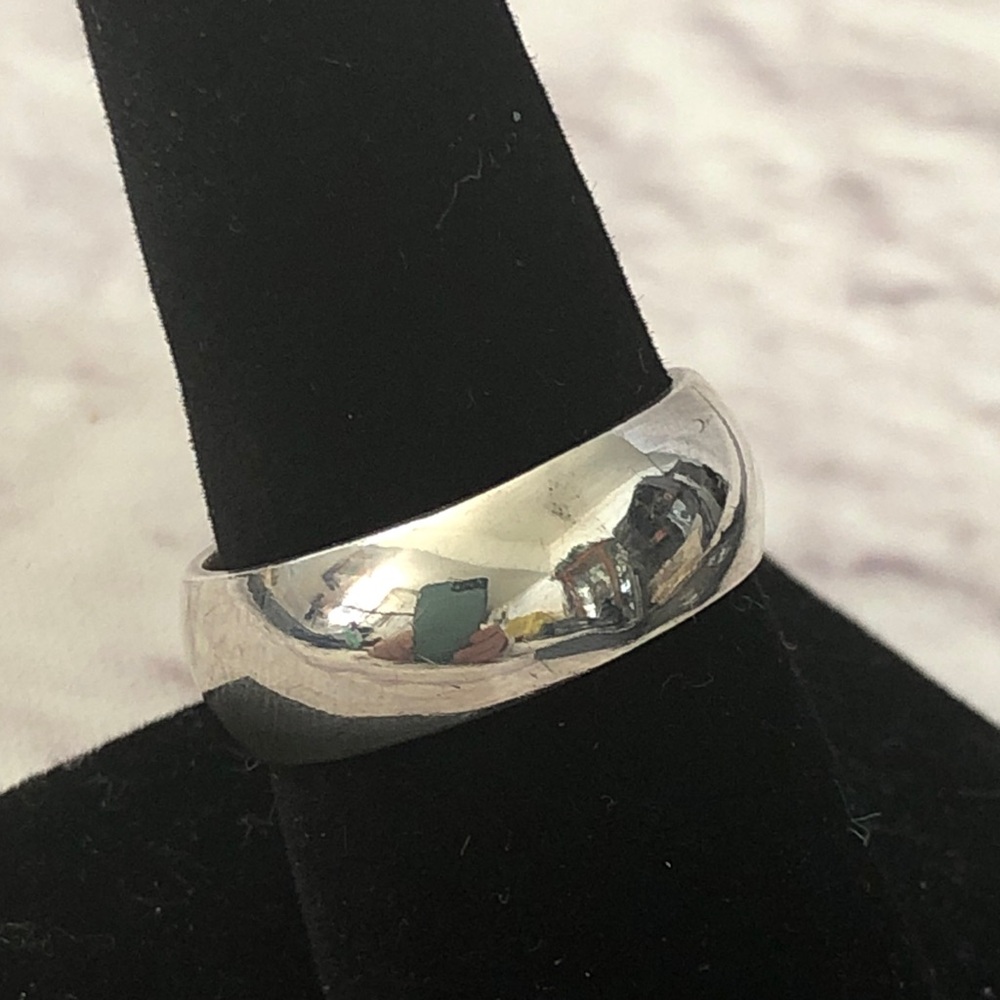 Vintage Sterling Silver Band Ring size 9 Unisex Men or Women 8.19g - Picture 2 of 9